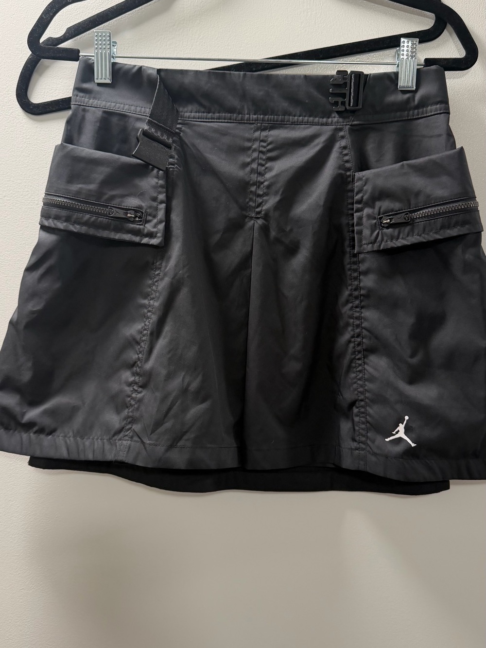 Jordan Black Women's Athletic Skort with Zip Cargo Pockets